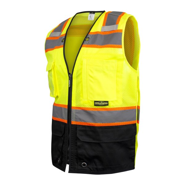 Radians SV51B TwoToned ColorBlocked Vest, HiVis Green, Size 5X SV51B-2ZGM-5X